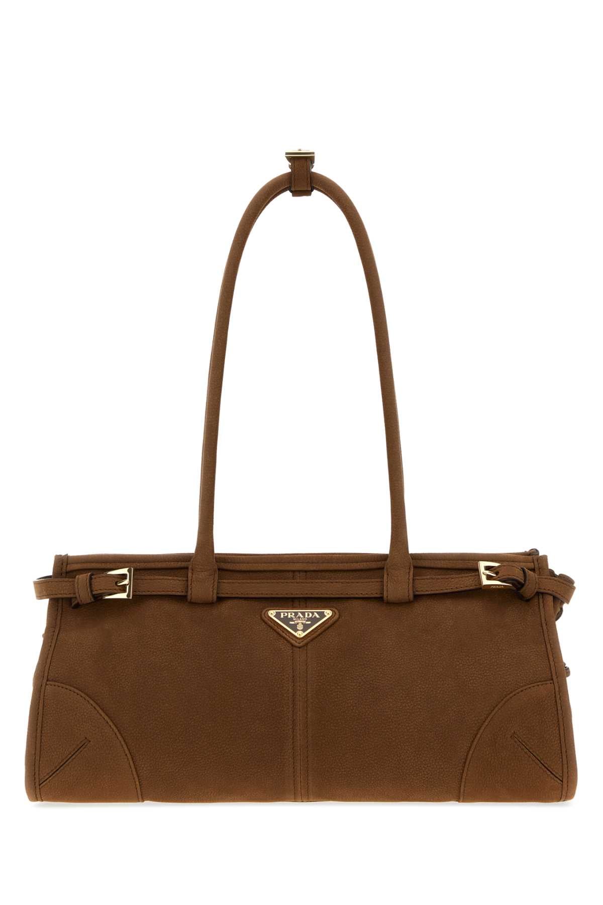 Prada Bonnie Shoulder Bag — Brown