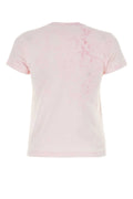 Alexander Wang Bleached Cotton T-Shirt — Pink