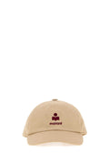 Isabel Marant TOMAS-GZ Embroidered Logo Cotton Baseball Cap — Beige