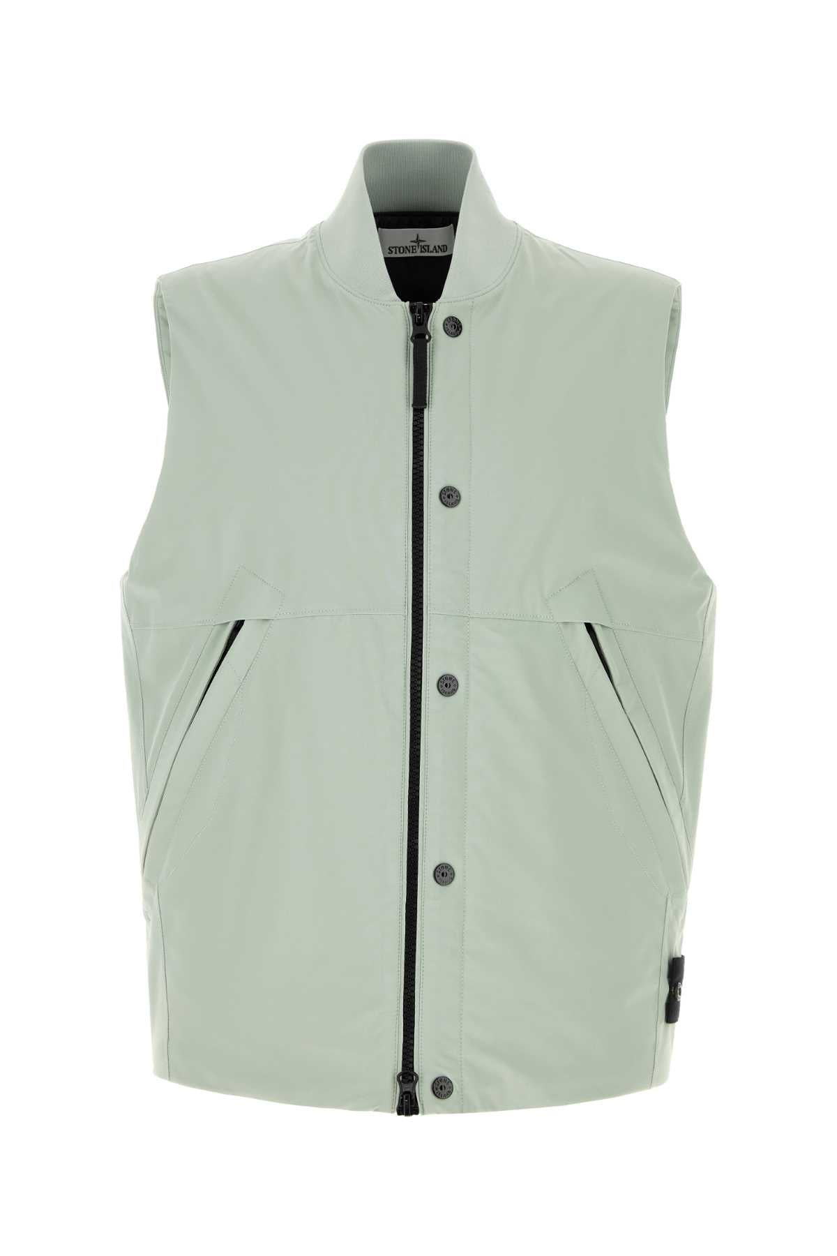 Stone Island Stretch Polyester Sleeveless Vest — Green