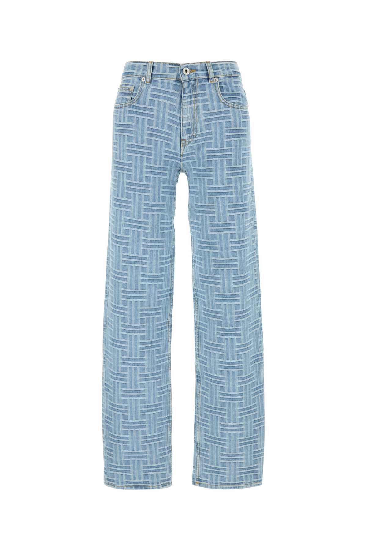 Kenzo Weave Stone Jeans — Blue