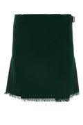 Burberry Virgin Wool Skirt — Green