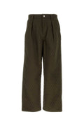 Burberry Quilted Nylon Trousers — Green