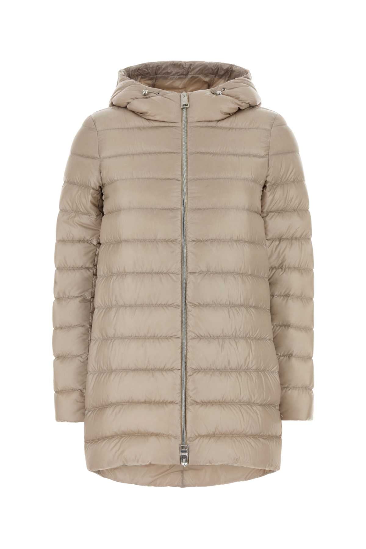 Herno Nylon Down Down Jacket — Beige