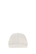 Prada CAPPELLI Chalk Denim Baseball Cap — White