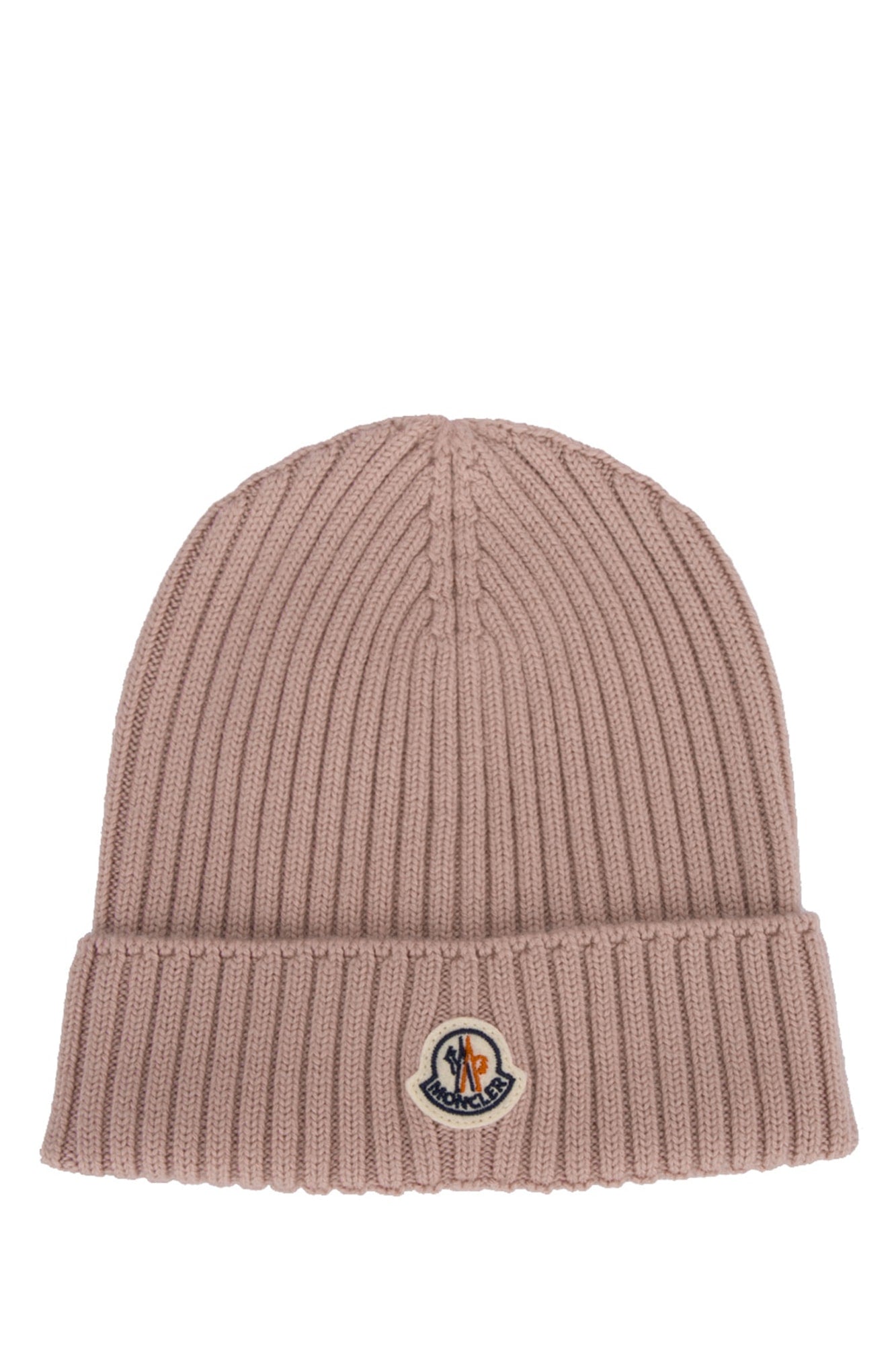 Moncler Jr MONCLER Ribbed Wool Winter Hat — Beige