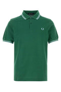 Fred Perry Twin Polo Shirt — Green