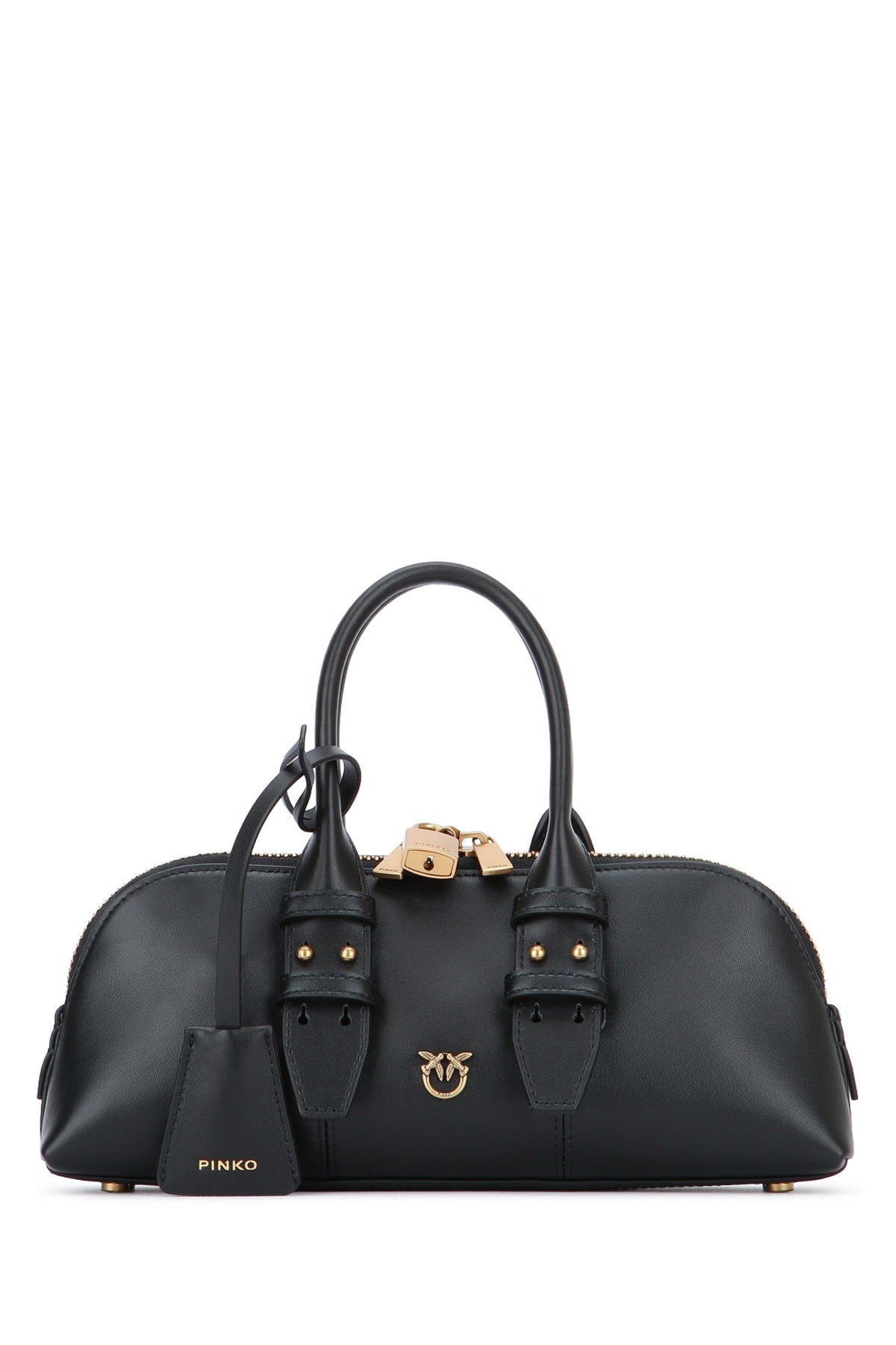 Pinko Bowling Shoulder Bag — Black