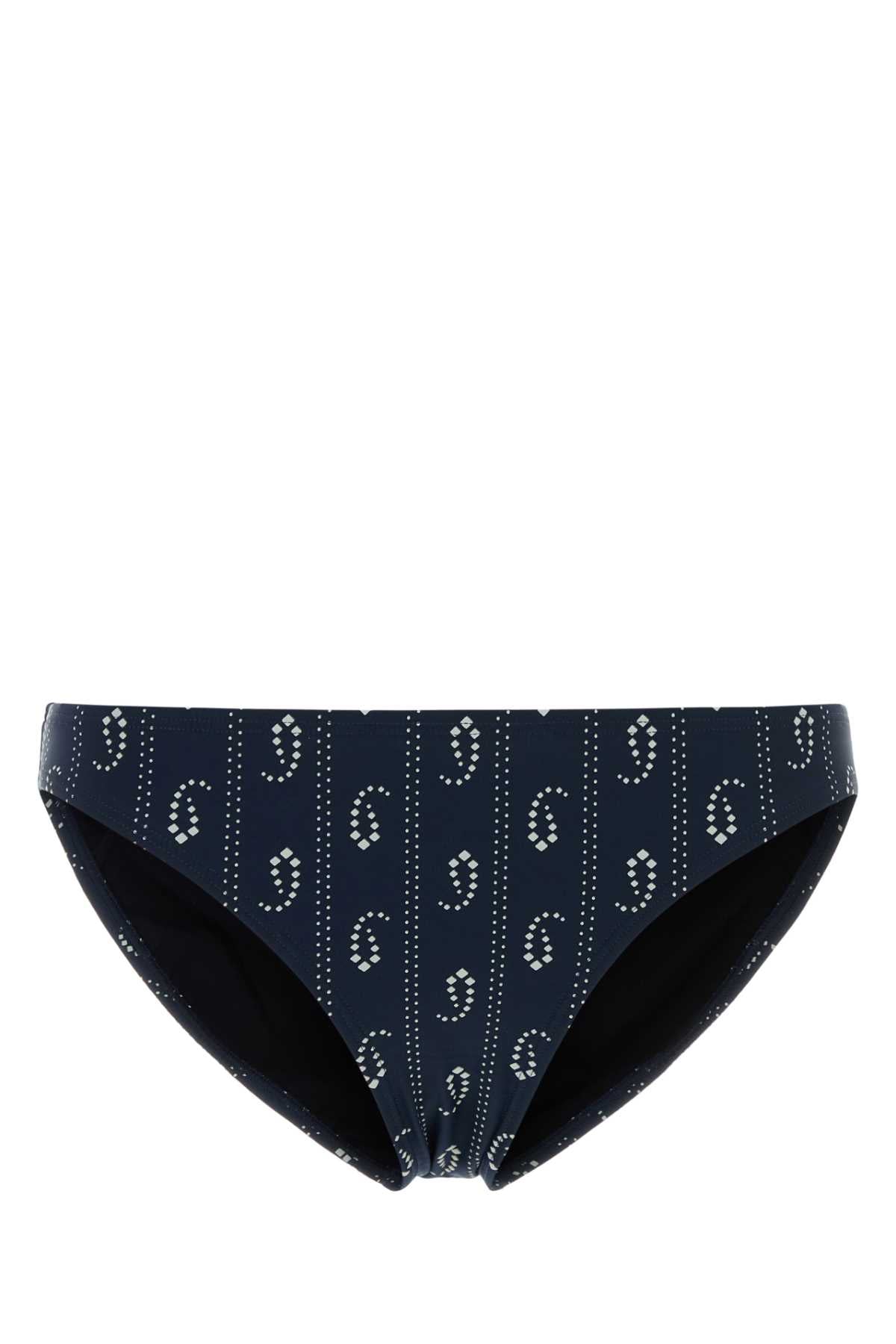Tory Burch Fiori Bikini Bottom — Navy