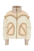 Khrisjoy Shearling Down Jacket — Ivory