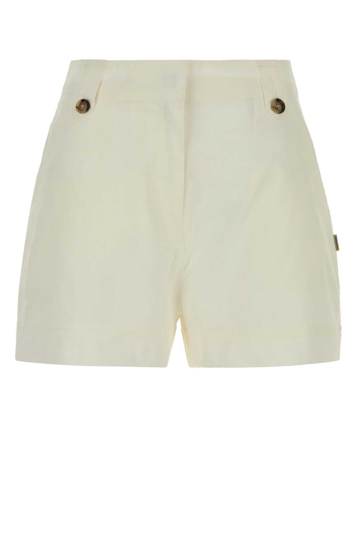 Woolrich Cotton Poplin Shorts — White