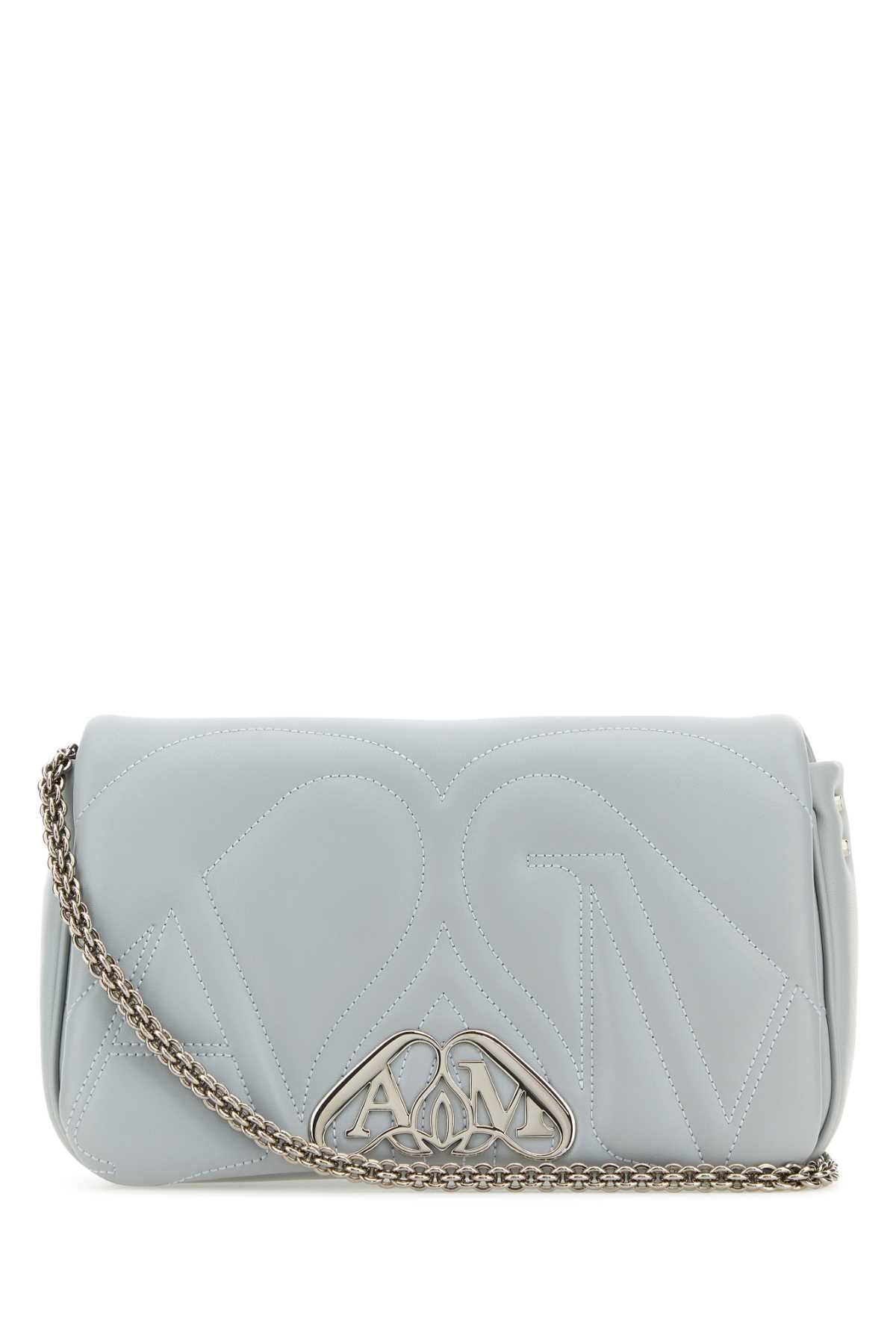 Alexander McQueen Seal Shoulder Bag — Gray