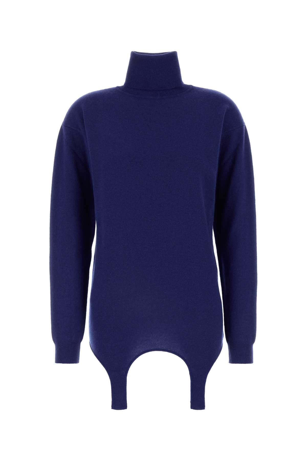 Saint Laurent Roule Sweater — Navy