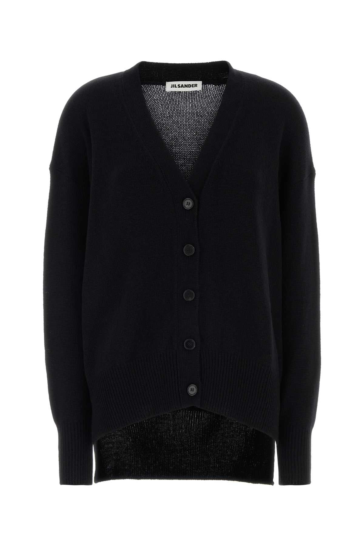 Jil Sander Cashmere Cardigan — Black