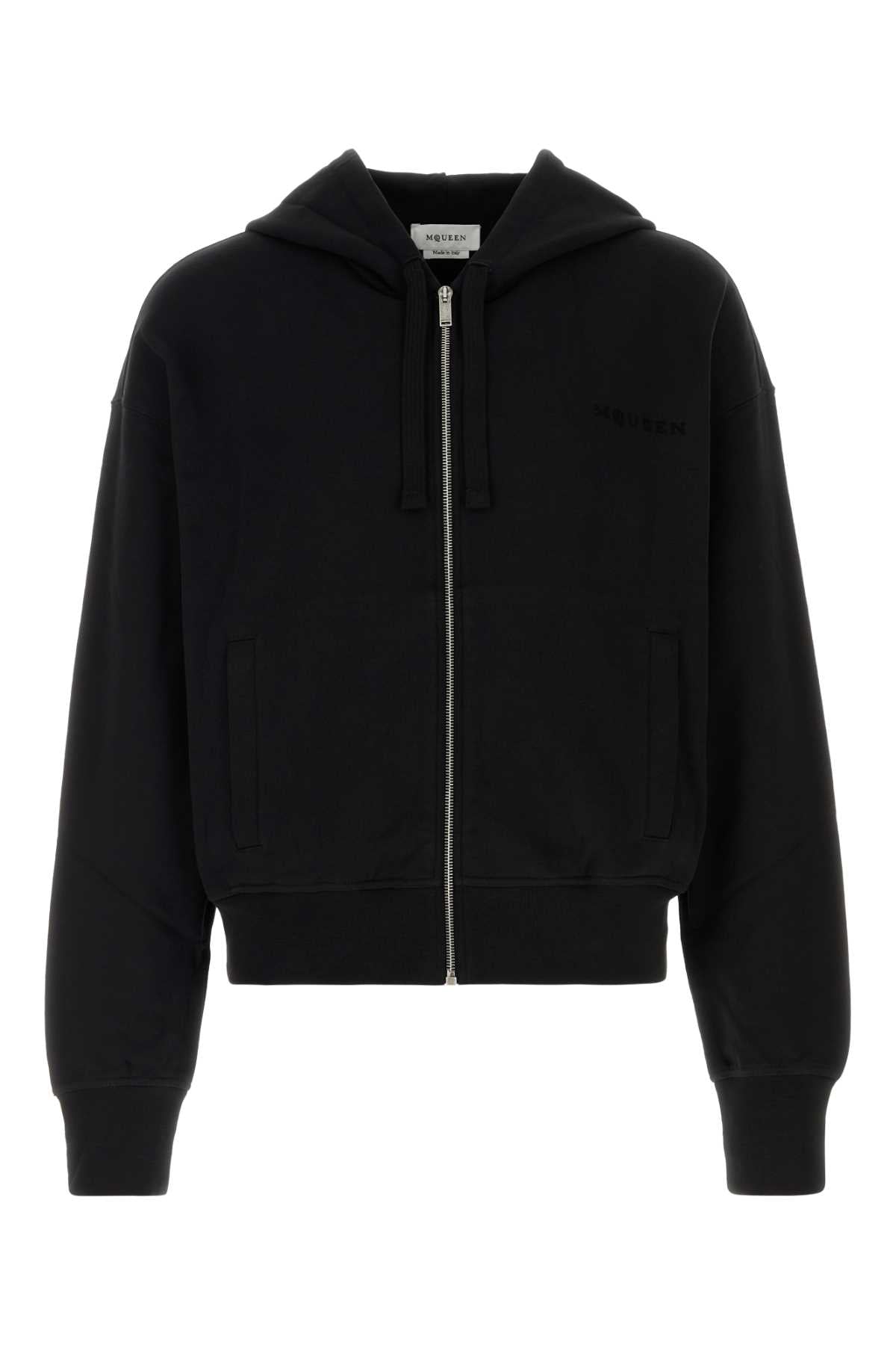 Alexander McQueen Prnt Hoodie — Black