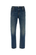 Prada Five-Pocket Denim Jeans — Blue