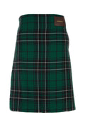 JW Anderson Tartan Wool Kilt — Green