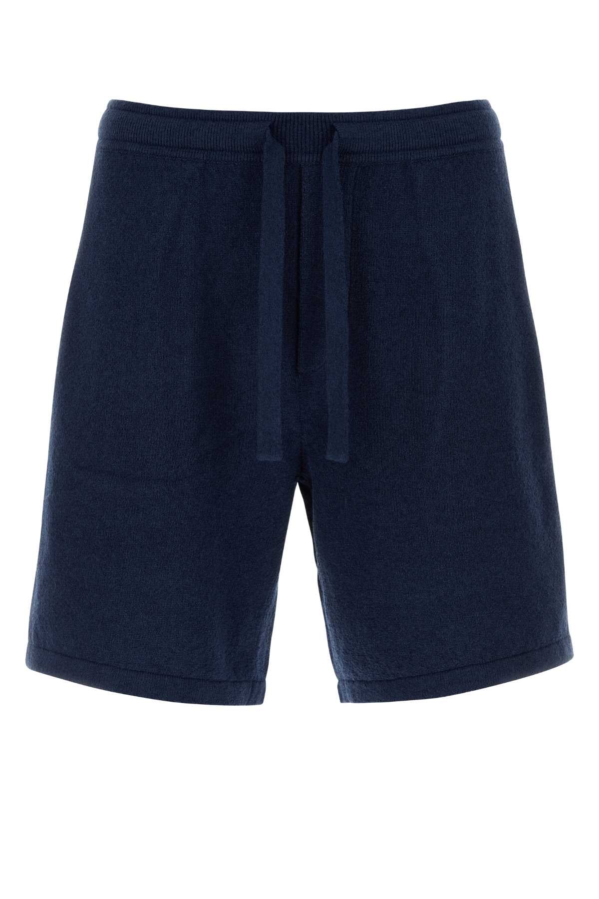 Dolce & Gabbana Cotton-Blend Bermuda Shorts — Navy