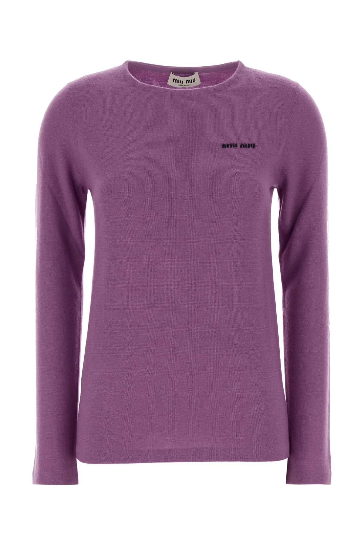 Miu Miu Maglieria Sweater — Purple