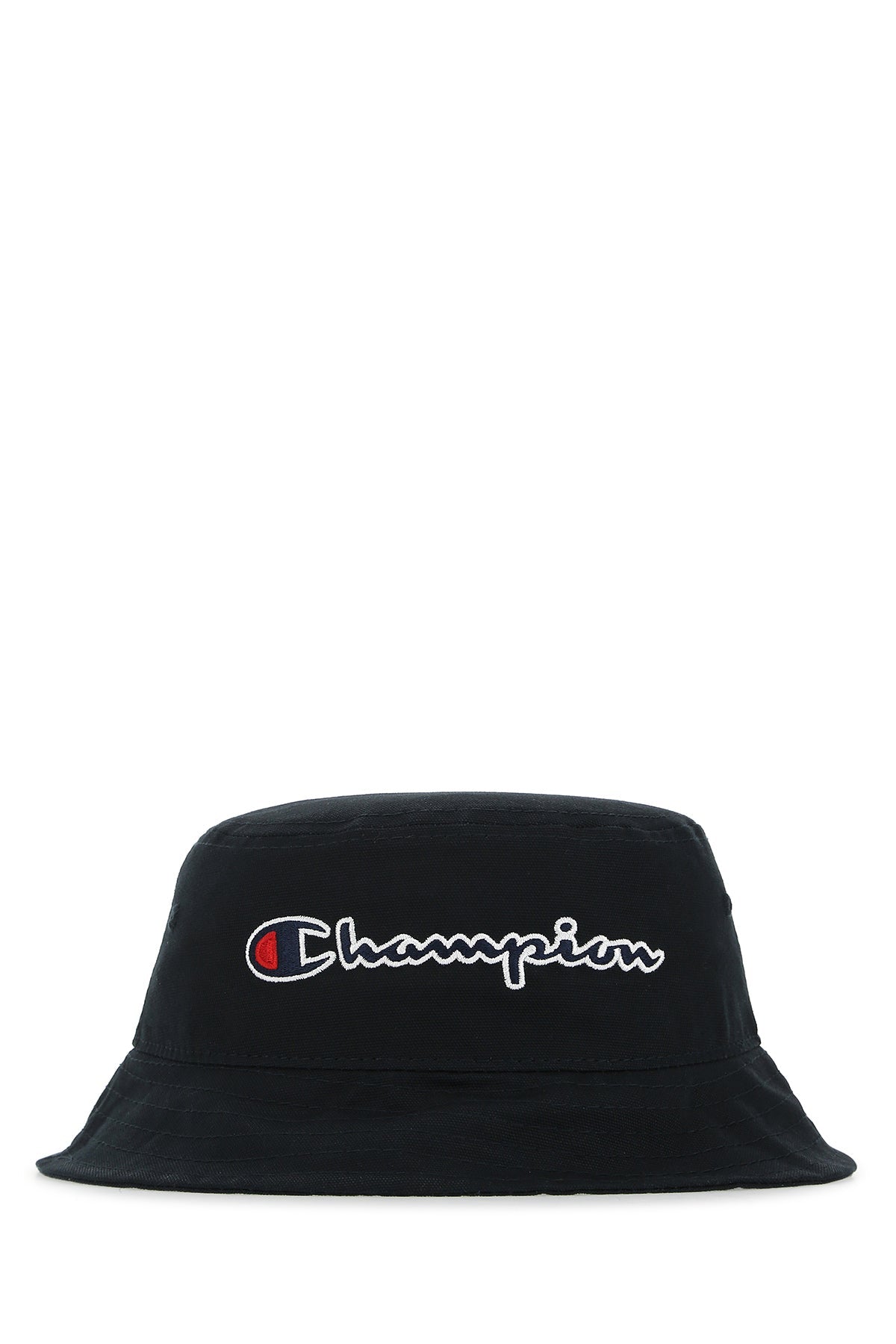 Champion CAPPELLO Logo-Embroidered Cotton Bucket Hat — Black