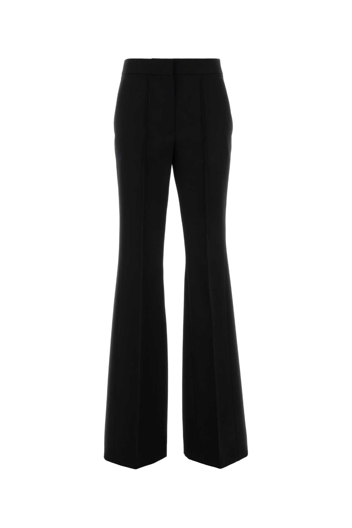 Jil Sander Grain De Poudre Wool Trousers — Black
