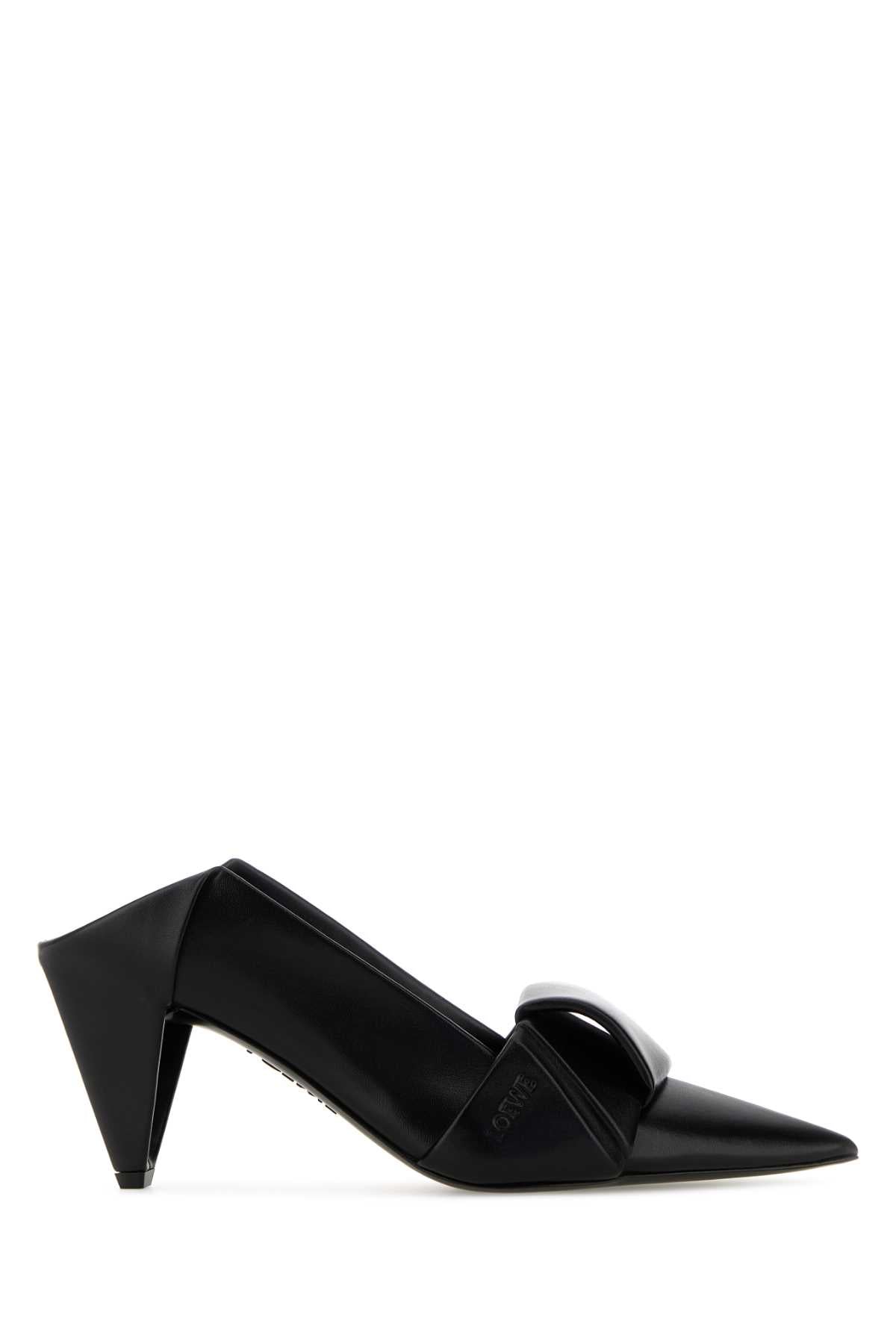 Loewe Origami Flap Mule — Black