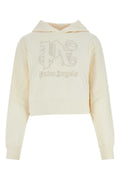 Palm Angels Logo-Embroidered Cotton Sweatshirt — White