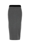 Michael By Michael Kors Jacquard Skirt — Gray