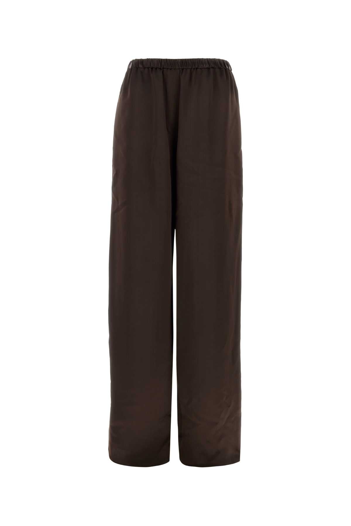 Ferragamo Palazzo Trouser — Brown