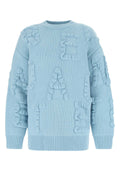 Bottega Veneta Shetland Alphabet Sweater — Blue