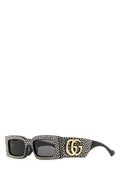 Gucci OCCHIALI Crystal-Embellished Acetate Sunglasses — Black