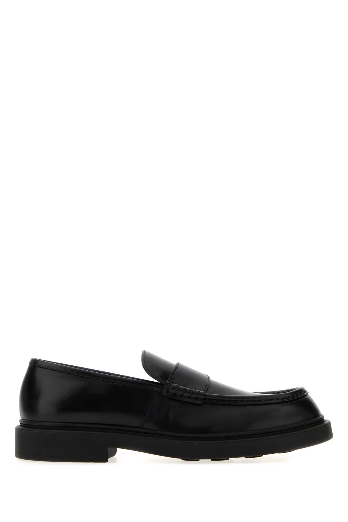 Jil Sander Leather Loafer — Black