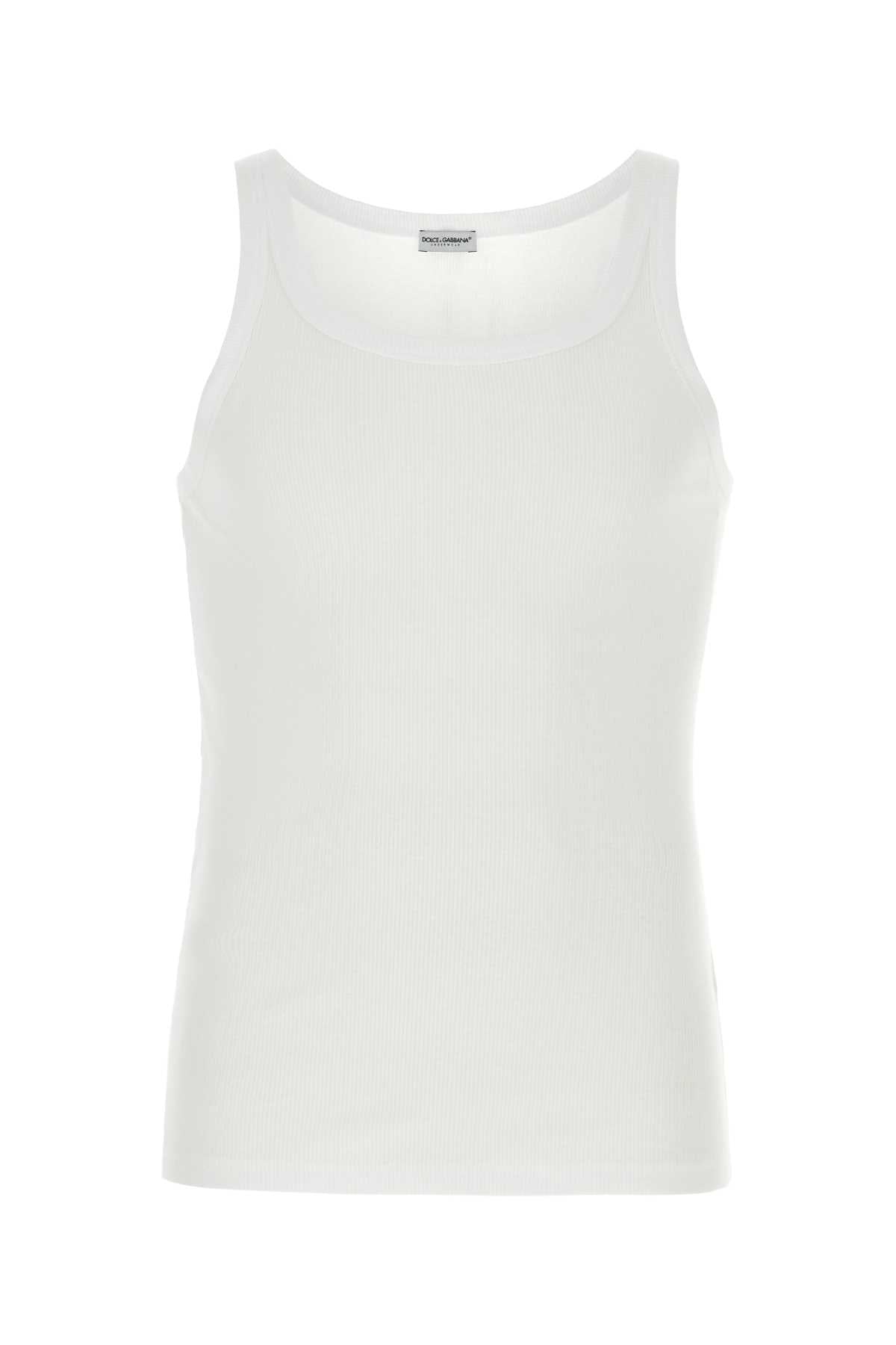 Dolce & Gabbana Marcello Tank Top — White