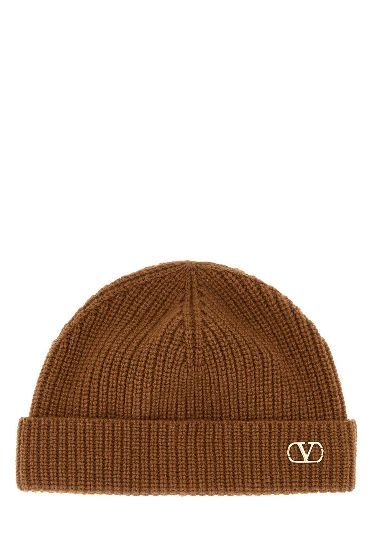 Valentino Garavani BEANIE Cashmere Beanie — Brown