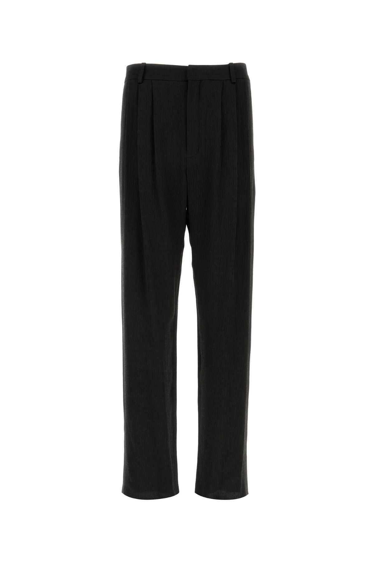 Saint Laurent Droit Trousers — Black