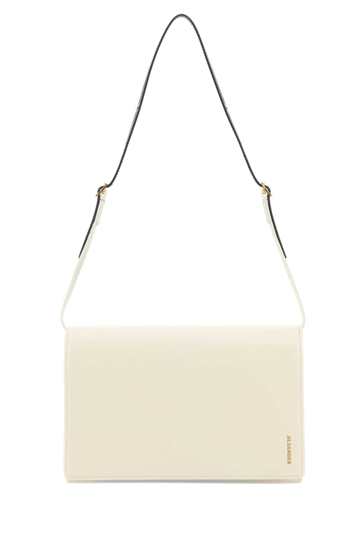 Jil Sander Leather Shoulder Bag — White