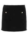 Miu Miu Boucle Mini Skirt — Black