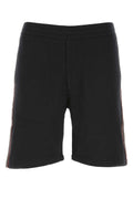 Alexander McQueen Cotton Bermuda Shorts — Black