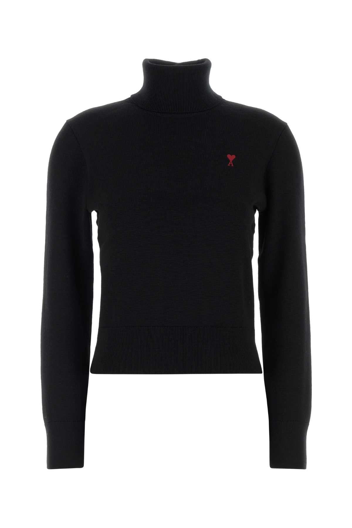 AMI Paris Coeur Sweater — Black