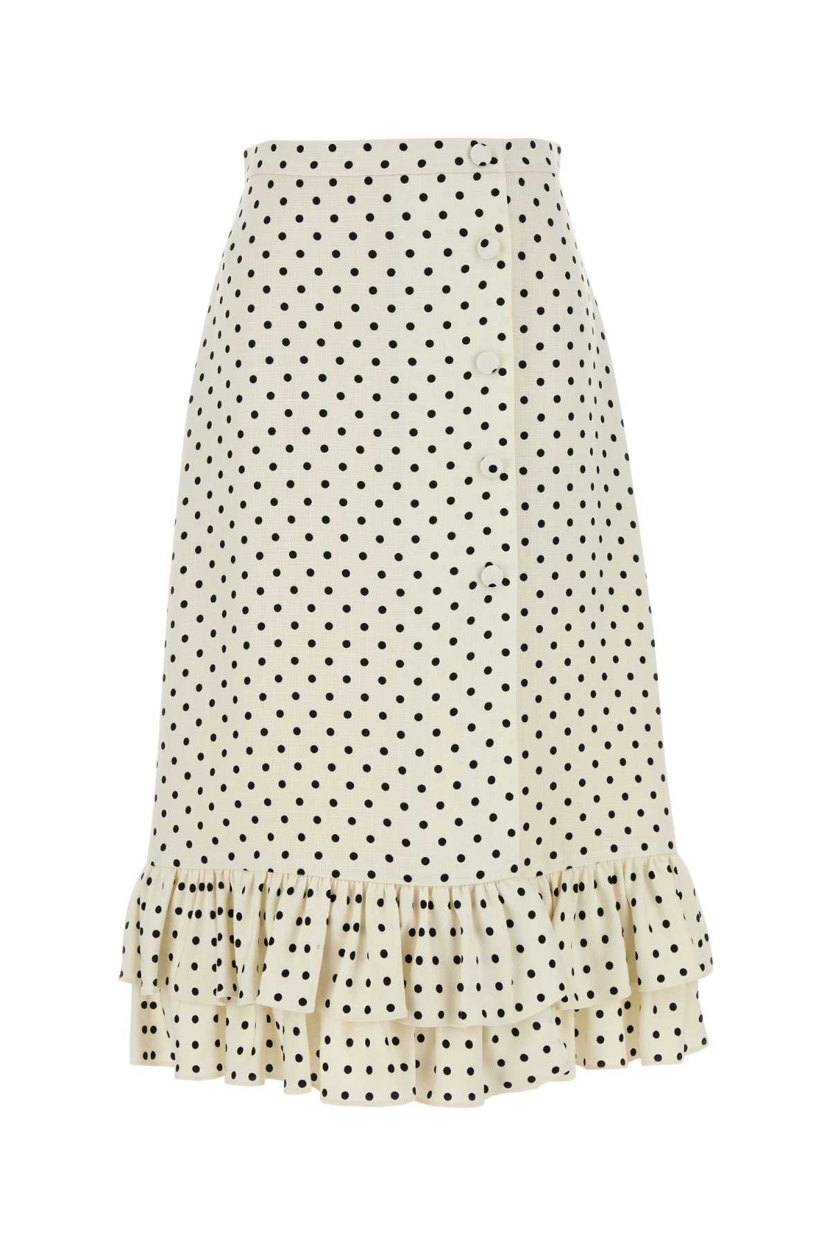 Valentino Garavani Pattern Skirt — Beige