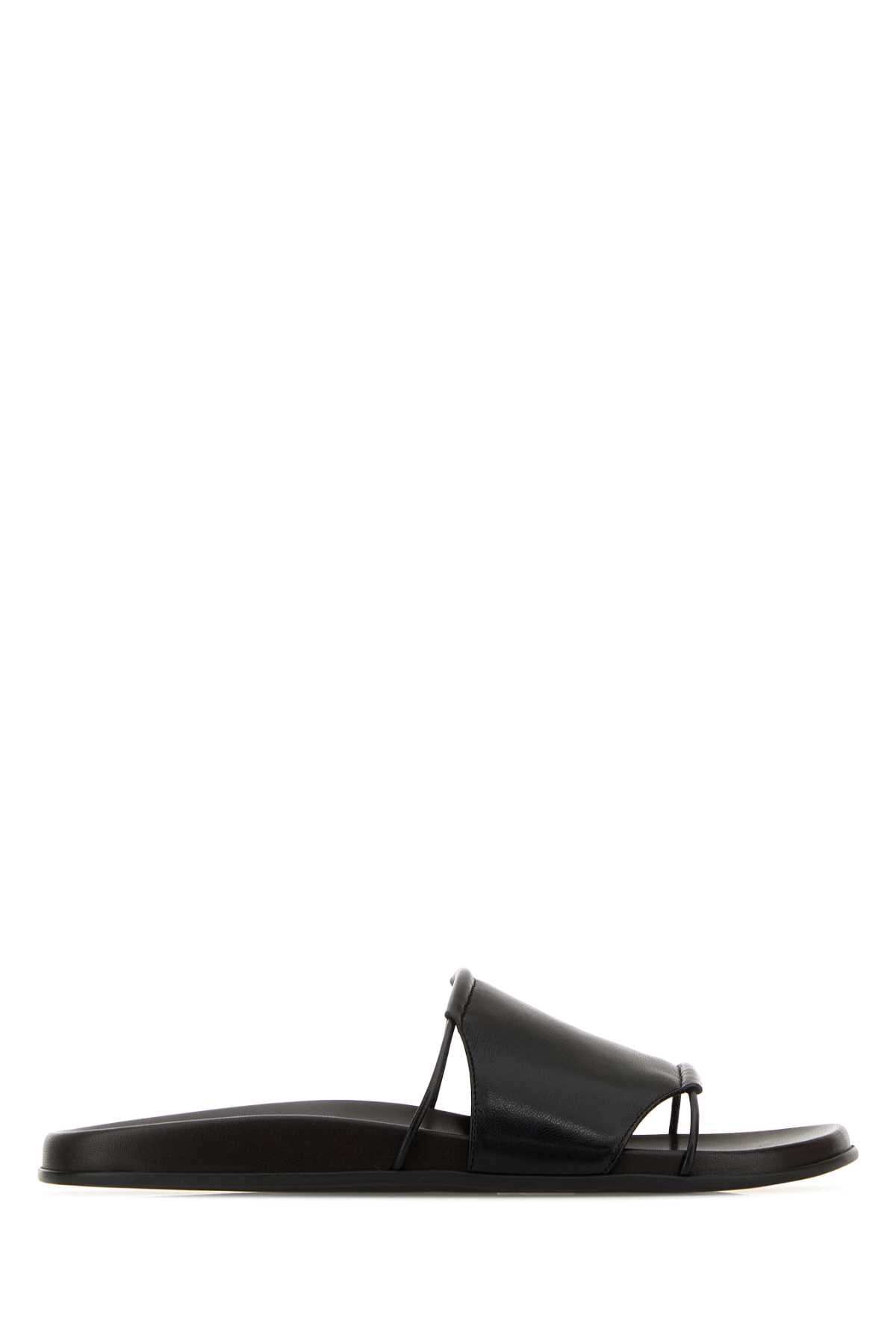 The Row Vivienne Slide — Black