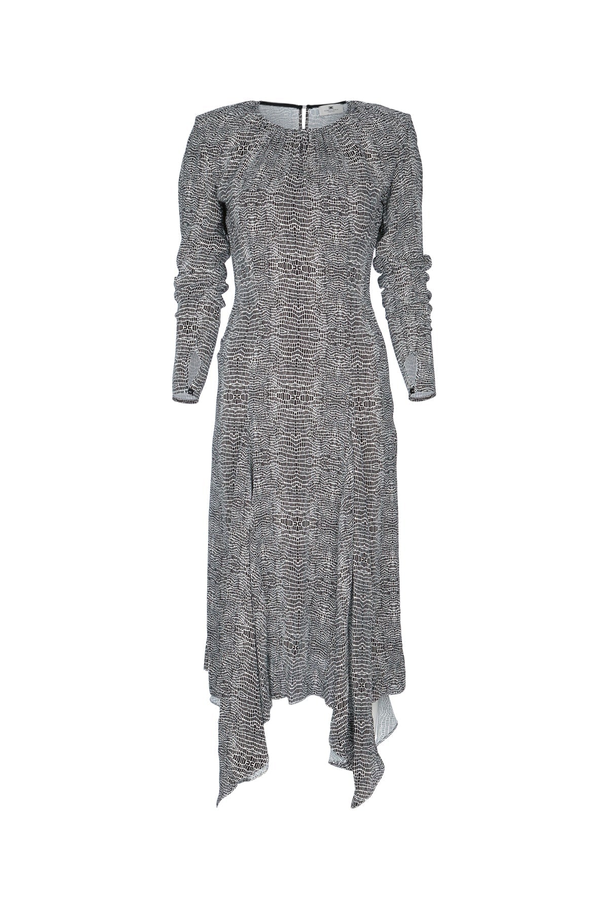 Elisabetta Franchi Stampa Dress — Black