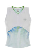 Casablanca Printed Tank Top — White