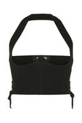 Andrea Adamo Stretch Viscose Blend Bodice — Black