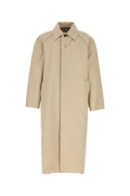 Balenciaga Raw Edge Trench Coat — Beige