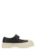 Marni Mary Jane Leather Sneakers — Black