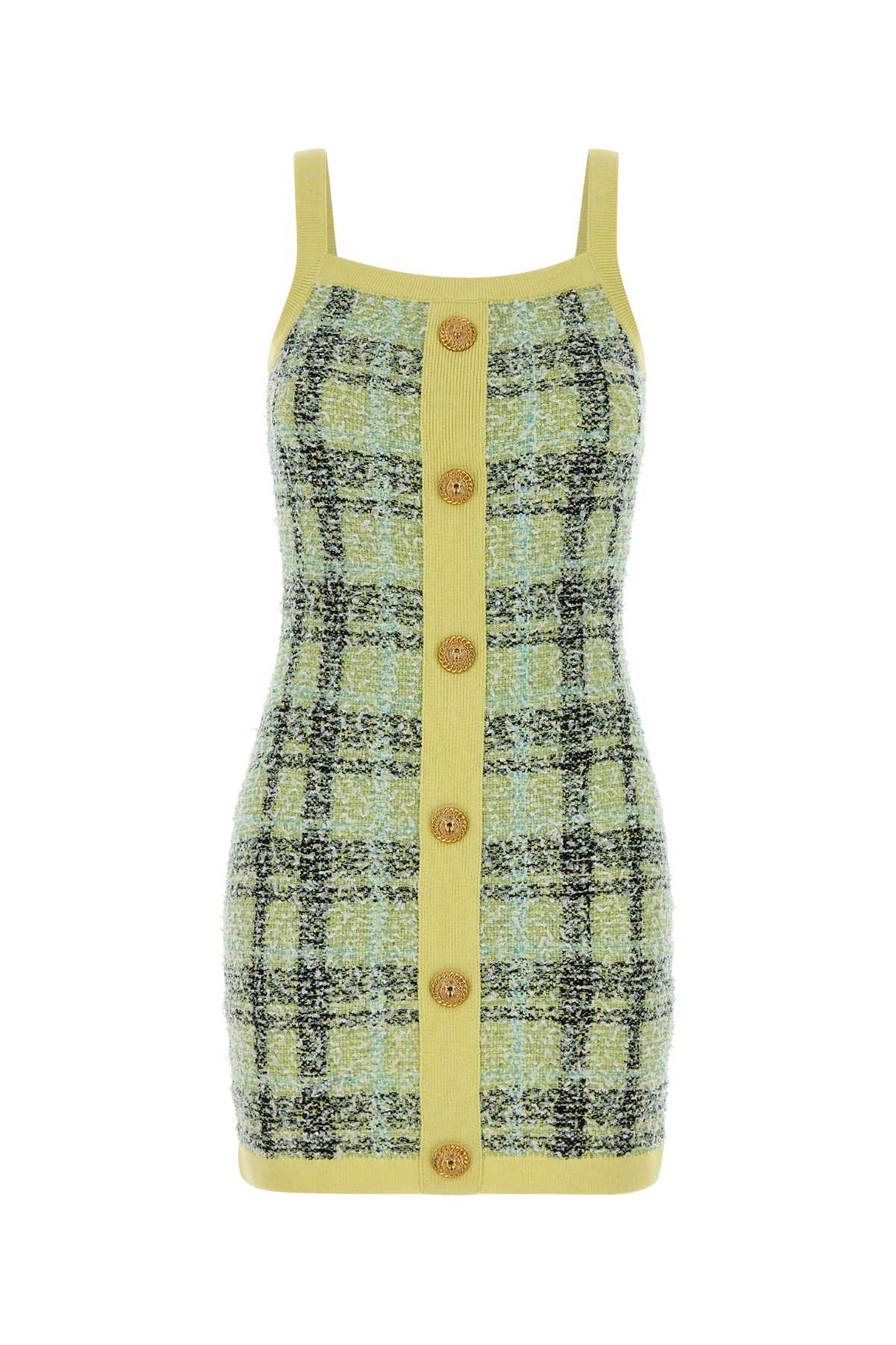 Balmain Straps Dress — Yellow