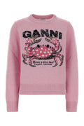 Ganni Wool Sweater — Pink