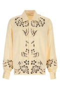 Bode Long Shirt — Beige