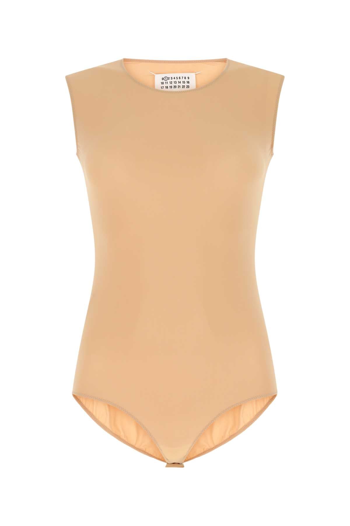 Maison Margiela Nylon Elastane Bodysuit — Beige